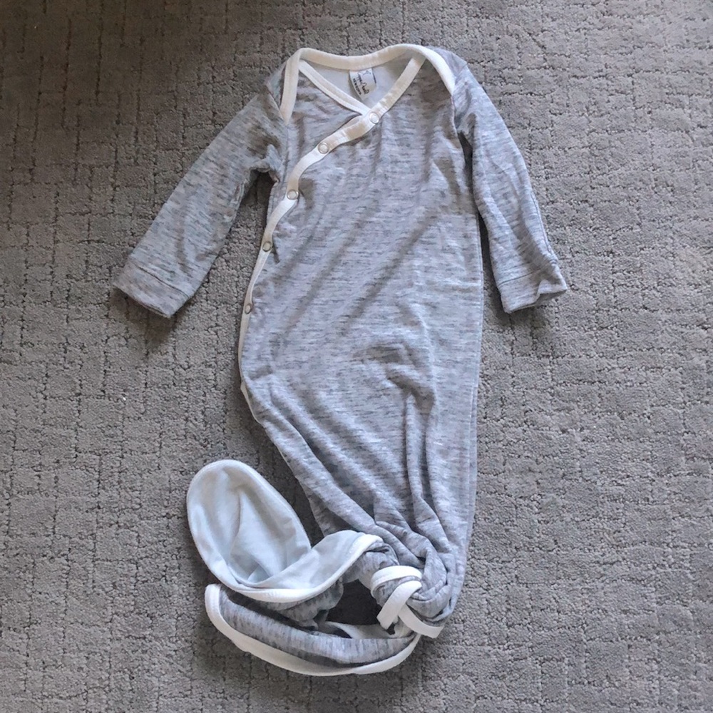 Copper Pearl Knotted Gown Heather Grey